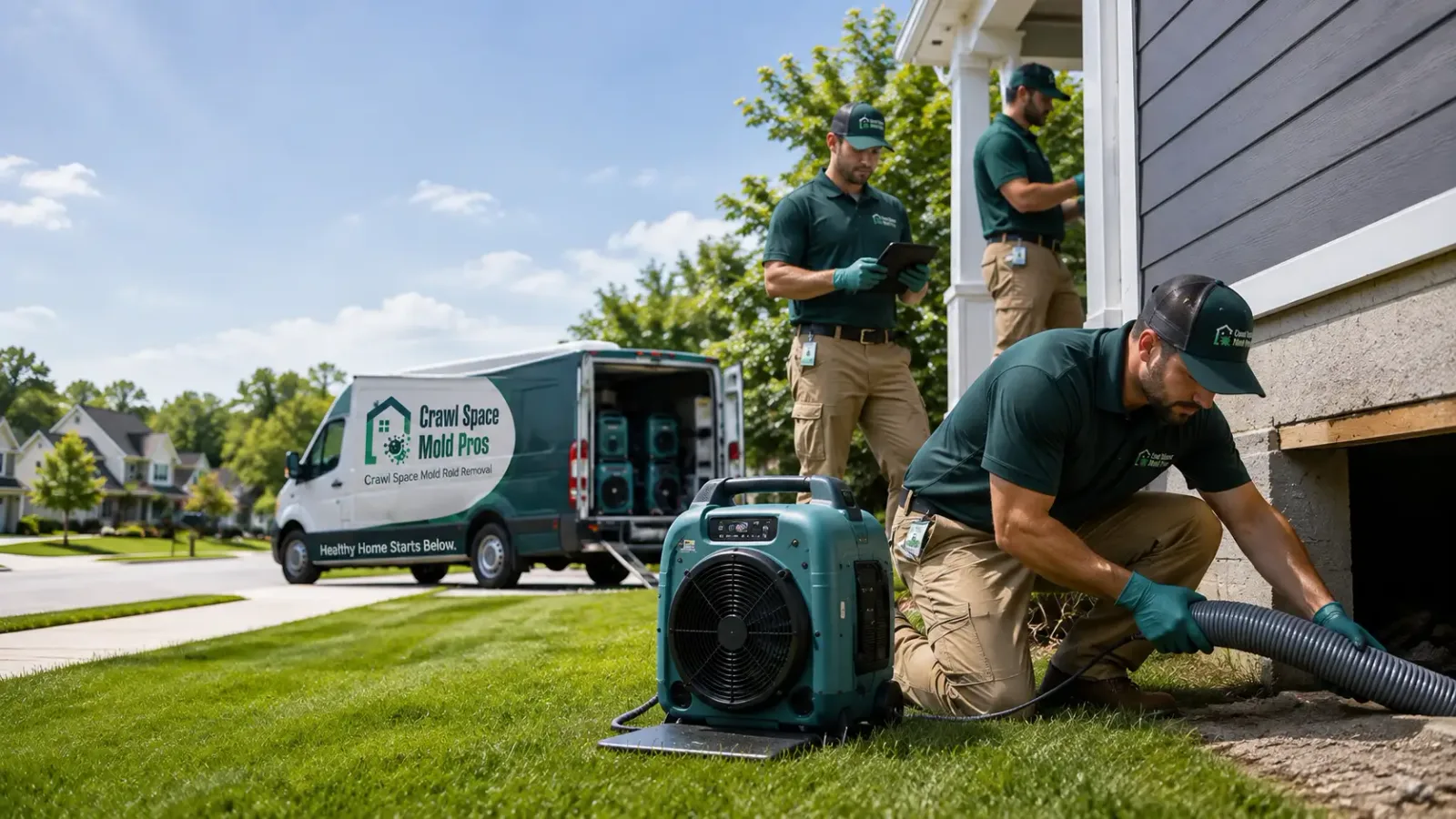 Crawl Space Mold Removal in Dongola, IL